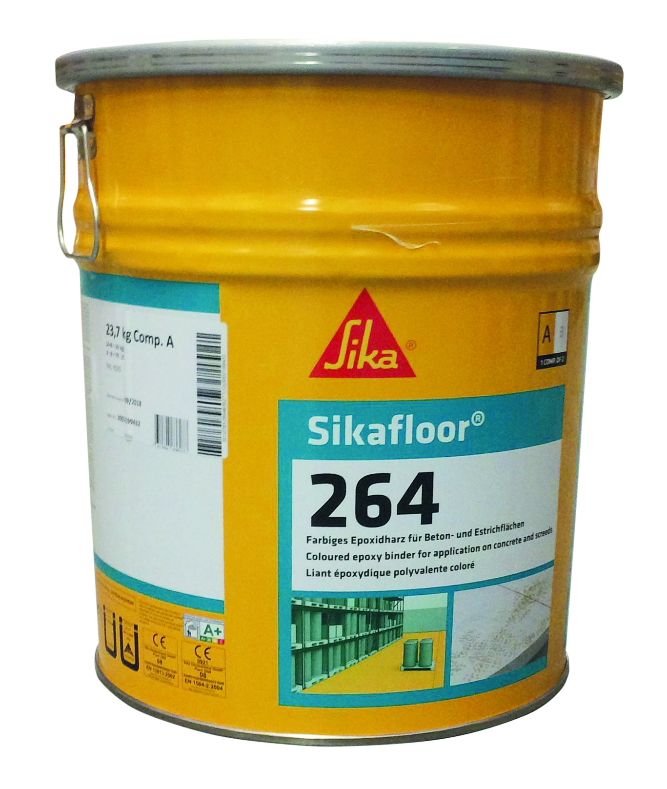 925264135 SIKAFLOOR -264 LO RAL 7035 SET VAN 10 KG 2-COMPONENTEN EPOXY GIETLAAG NML